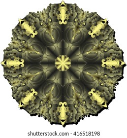 Colored abstract mandala vector illustration
