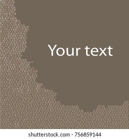 colored abstract mosaic with background and text