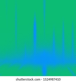 Colored abstract on background with Halftone effect. Vector illustration. - Vector