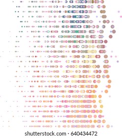 Colored abstract overlapping circles, bubbles or ellipses, pattern, digital generative art for design texture & background.