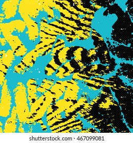 colored abstract pattern graffiti