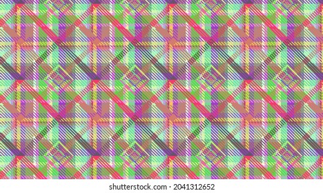 Patrón abstracto de color del fondo de la tela de cuadros de verificación.Fondo de la ilustración de la solución de alta velocidad EPS 10 vectores.