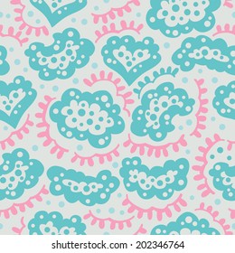 Colored abstract pattern. Seamless pattern for fabric, paper and other printing and web projects.