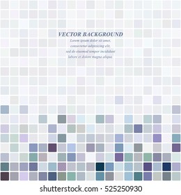 Colored abstract pixel square mosaic background design