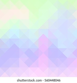 Colored abstract polygonal geometric background with mesh of triangles or rhombus. Mosaic style. Colorful template for your design.