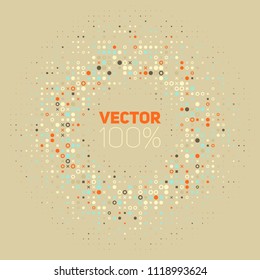 Colored abstract random geometric flat pattern background