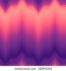 Colored Abstract Retro Striped Background, Fashion Zigzag Pattern of Purple and Pink Stripes