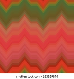Colored Abstract Retro Striped Background, Fashion Seamless Zigzag Pattern of Green and Red Stripes