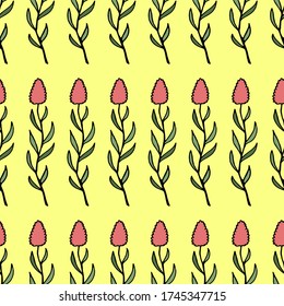 fondo de patrón floral abstracto sin fisuras de la ilustración vectorial colorida con impresión de tela floral