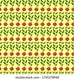fondo de patrón floral abstracto sin fisuras de la ilustración vectorial colorida con impresión de tela floral