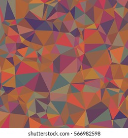 Colored Abstract Texture of Asymmetric Triangles. Background of Geometric Shapes. 