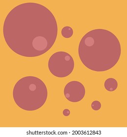Colored abstract vector illustration with flat design.