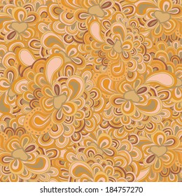 Colored abstract vector pattern in yellow and brown colors.