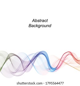 Colored abstract wave. Banner layout. Presentation template