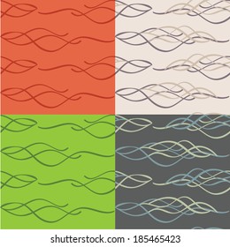 Colored abstract wave curls textures 