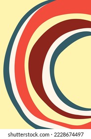 Formas redondeadas de ondas abstractas de color. Plantilla de diseño. Vector