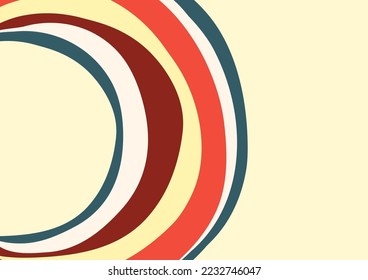 Formas redondeadas de ondas abstractas de color. Plantilla de diseño. Vector