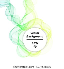 Colored abstract wave. Vector background. Design element