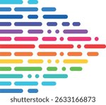 colored abstraction of liquid rainbow smudges, LGBT colors on a transparent background in the form of stripes, colored pencils and paints, thick strokes of paint	