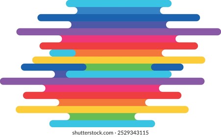 abstração colorida de manchas de arco-íris líquido, cores LGBT em um fundo transparente na forma de listras, lápis e tintas coloridas, traços grossos de tinta