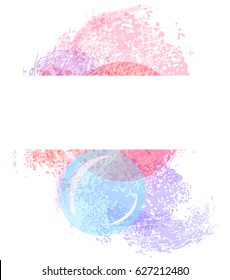 colored abstraction on a white background. blots