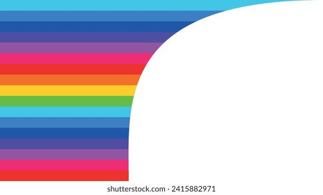 colored abstraction, rainbow stripes, LGBT colors on a transparent background, colored pencils and paints, thick smears of paint