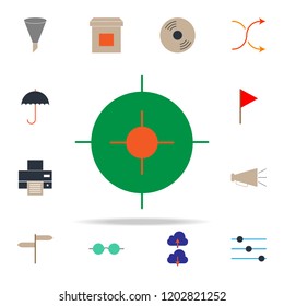 colored aim icon. web icons universal set for web and mobile