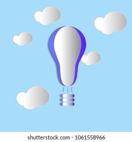 Colored air balloon. Vector illustration.