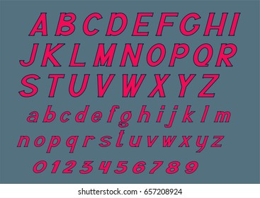 colored alphabet uppercase and small letters numbers