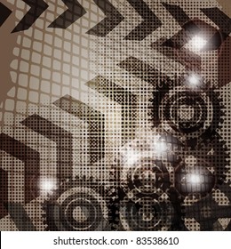 Colored arrow abstract vector background.