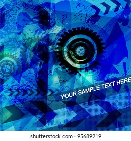 Colored arrow abstract vector background.