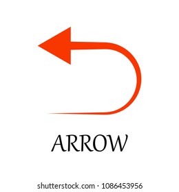 colored arrow back icon. Element of web icon for mobile concept and web apps. Detailed colored arrow back icon can be used for web and mobile. Premium icon on white background