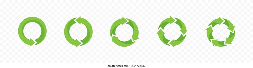 Colored up arrows collection. Isolated recycle arrow symbols. Arrow vector icon set. Flat vector arrow set. Vector EPS 10