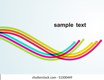 Colored arrows vector