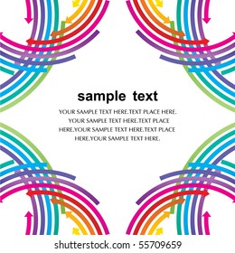 Colored arrows vector