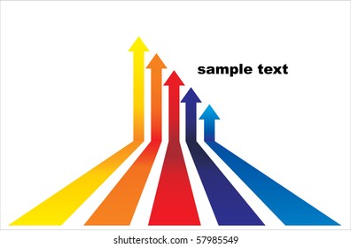 Colored Arrows Vector