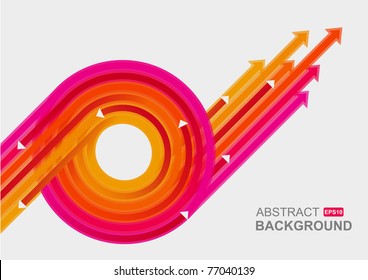 Colored arrows vector