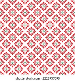 Colored Asian traditional pattern on white background. Ancient historical art pattern. Cultural heritage artwork.