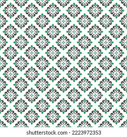 Colored Asian traditional pattern on white background. Ancient historical art pattern. Cultural heritage artwork.
