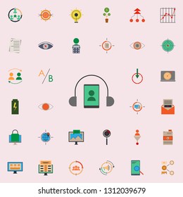 colored automated online assistant icon. marketing and business and digital marketing icons universal set for web and mobile