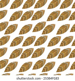 Colored autumn leaves. Seamless pattern. Foliage
