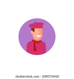 colored avatar of artist icon. Element of colored people profession icon for mobile concept and web apps. Detailed colored avatar of artist icon can be used for web and mobile on white background