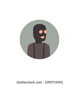 colored avatar of bandit icon. Element of colored people profession icon for mobile concept and web apps. Detailed colored avatar of bandit icon can be used for web and mobile on white background