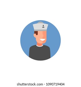 colored avatar of sailor icon. Element of colored people profession icon for mobile concept and web apps. Detailed colored avatar of sailor icon can be used for web and mobile on white background