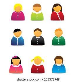 Colored Avatar Set or Profile Picture