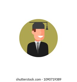 colored avatar of student icon. Element of colored people profession icon for mobile concept and web apps. Detailed colored avatar of student icon can be used for web and mobile on white background