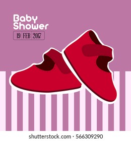 Colored baby shower graphic design, Vector illustration