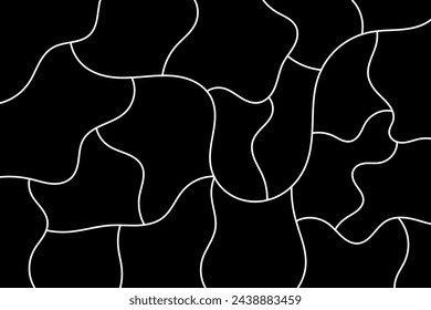 Colored background with abstract curved line motifs