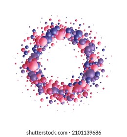 Colored background with circles. Abstract template. Festive background.
