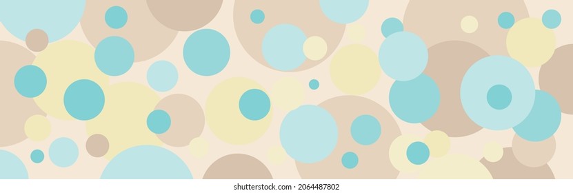 Colored background with circles and balls for the New Year's card. Template for a festive splash or cover.